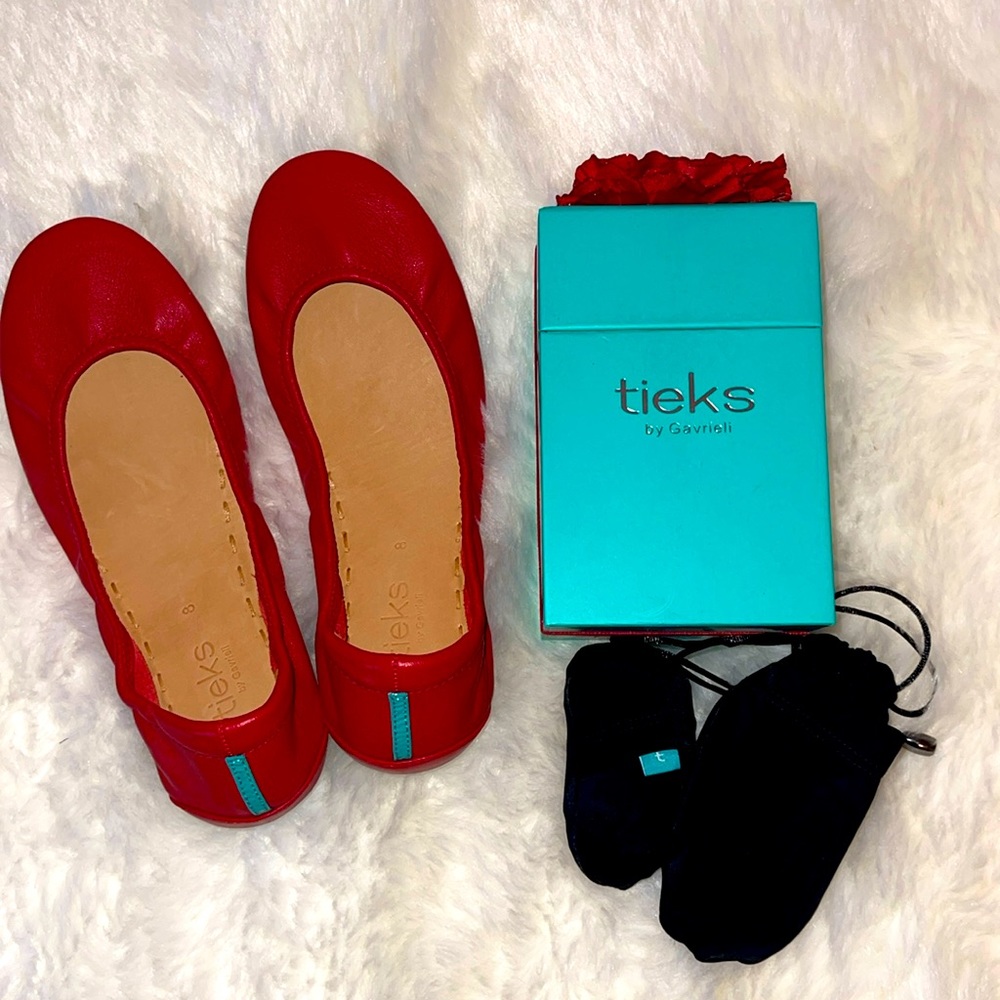 Tieks limited edition true love red